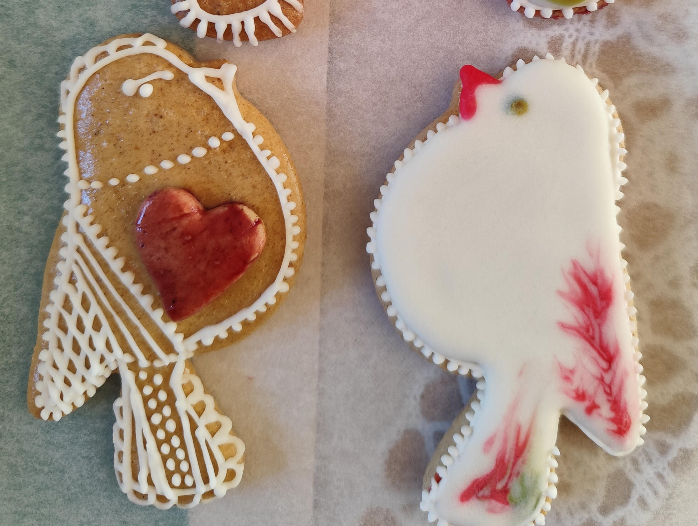 lovebirds cookies valentine
